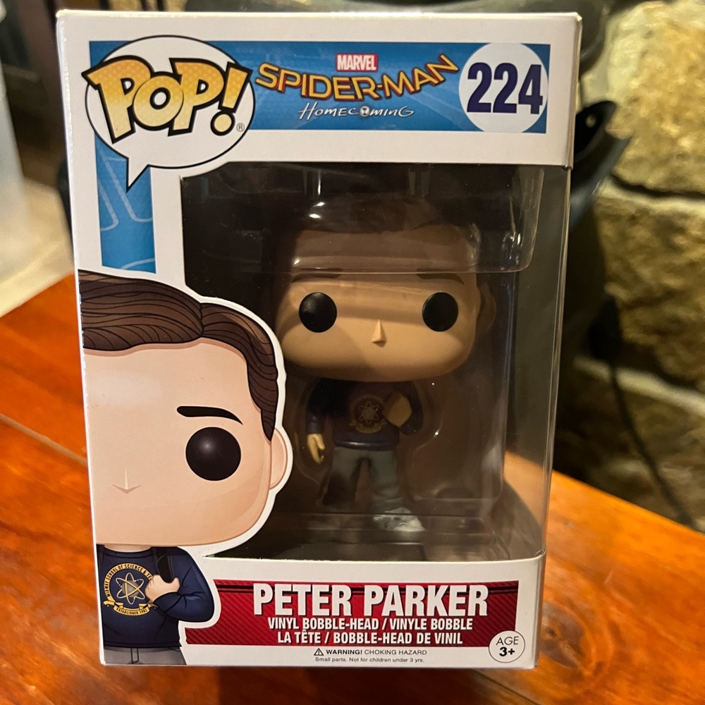 NIB Funko Pop Peter Parker Spider-Man Bobblehead